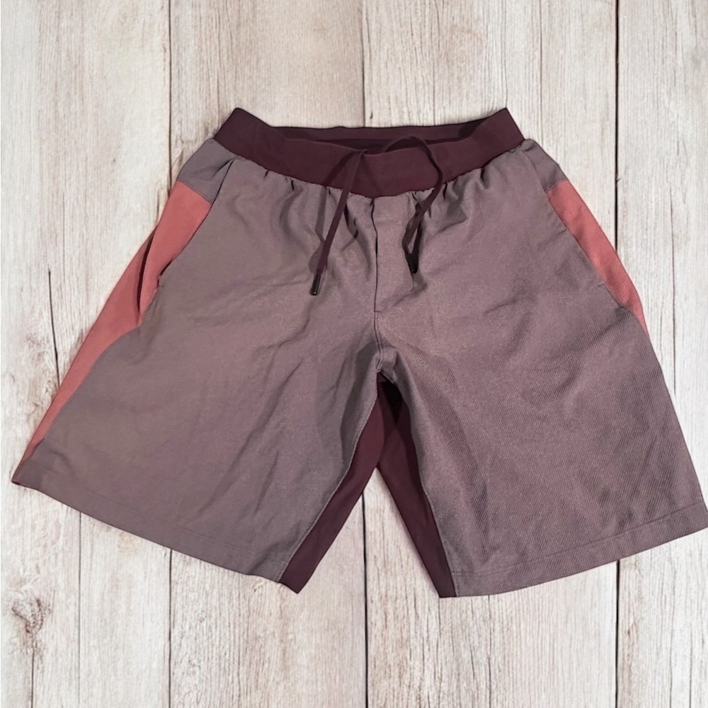 LULULEMON HDKB/HDSR Red Burgundy T.H.E. Shorts 9" Lined Amphibious Men's M/L